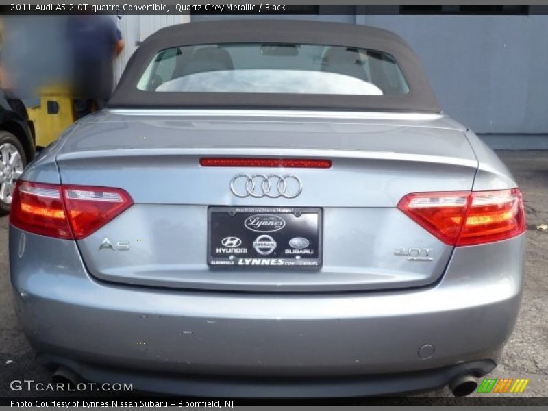 Quartz Grey Metallic / Black 2011 Audi A5 2.0T quattro Convertible