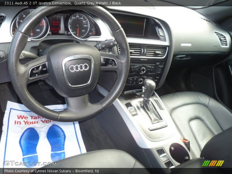 Quartz Grey Metallic / Black 2011 Audi A5 2.0T quattro Convertible