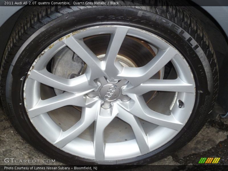 Quartz Grey Metallic / Black 2011 Audi A5 2.0T quattro Convertible