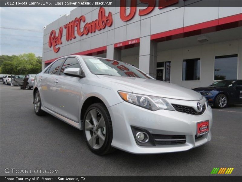 Classic Silver Metallic / Black/Ash 2012 Toyota Camry SE V6