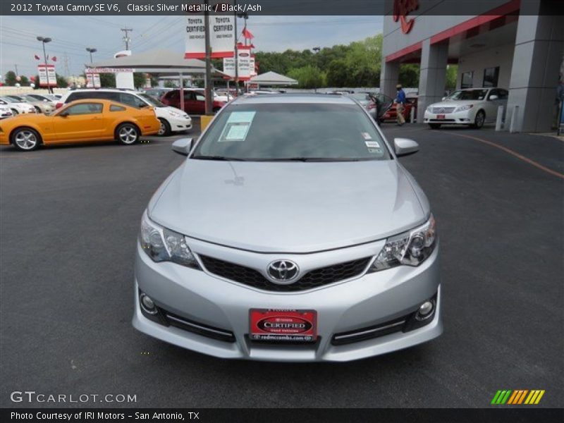 Classic Silver Metallic / Black/Ash 2012 Toyota Camry SE V6