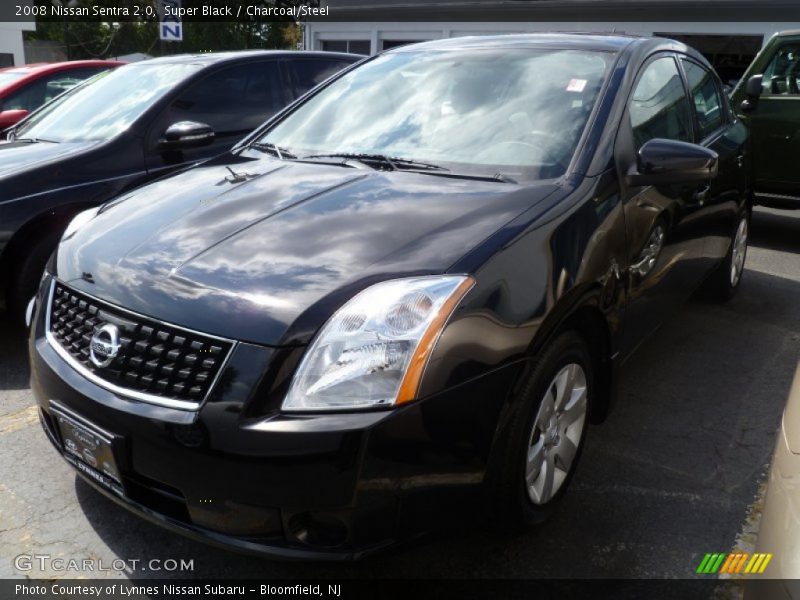Super Black / Charcoal/Steel 2008 Nissan Sentra 2.0