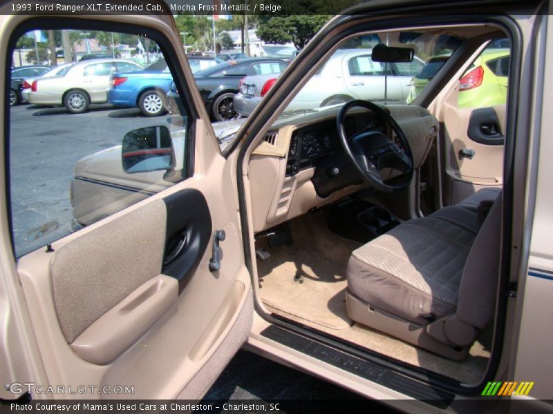Mocha Frost Metallic / Beige 1993 Ford Ranger XLT Extended Cab
