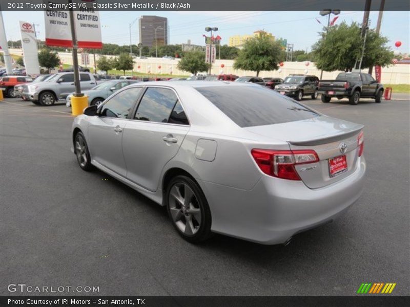 Classic Silver Metallic / Black/Ash 2012 Toyota Camry SE V6