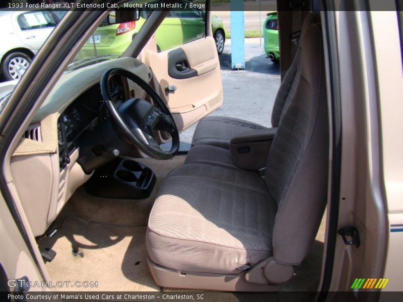 Mocha Frost Metallic / Beige 1993 Ford Ranger XLT Extended Cab