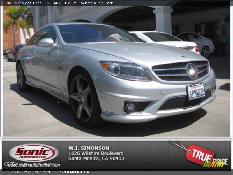 Iridium Silver Metallic / Black 2009 Mercedes-Benz CL 63 AMG