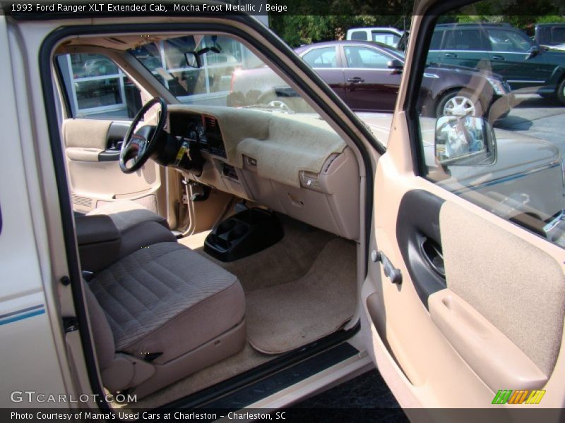 Mocha Frost Metallic / Beige 1993 Ford Ranger XLT Extended Cab