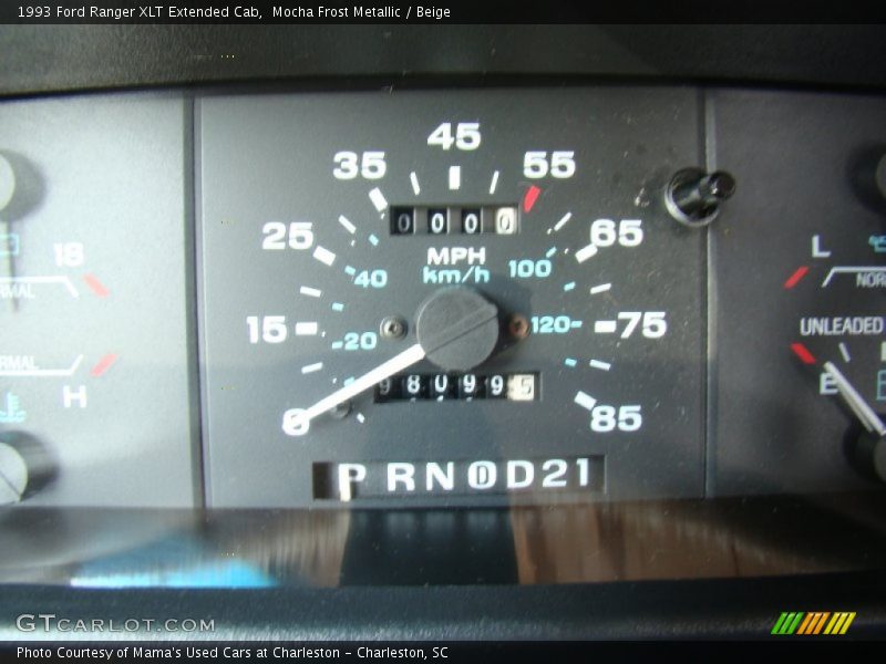 Mocha Frost Metallic / Beige 1993 Ford Ranger XLT Extended Cab