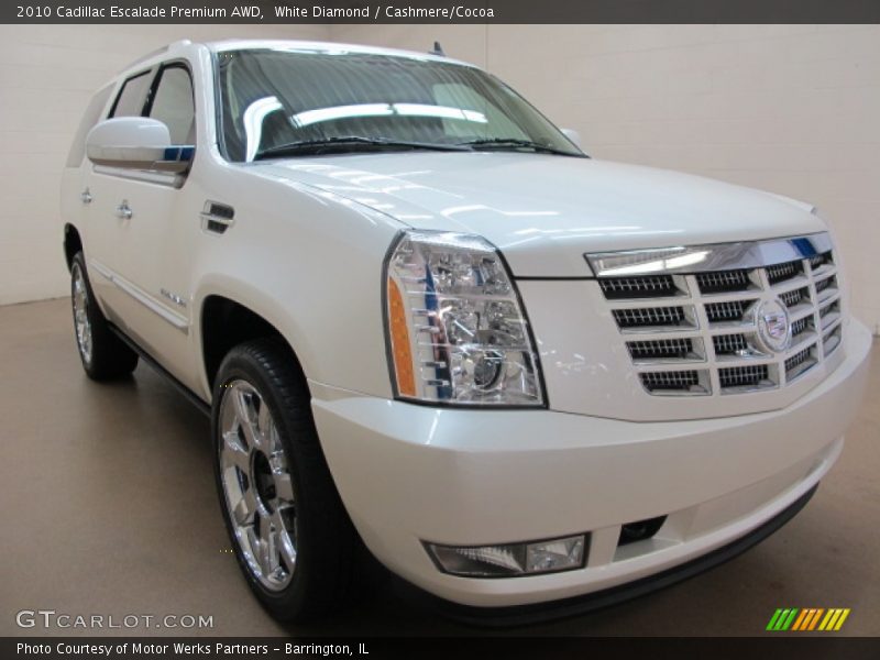 White Diamond / Cashmere/Cocoa 2010 Cadillac Escalade Premium AWD