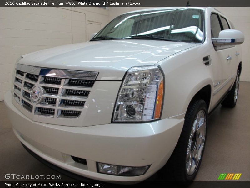 White Diamond / Cashmere/Cocoa 2010 Cadillac Escalade Premium AWD