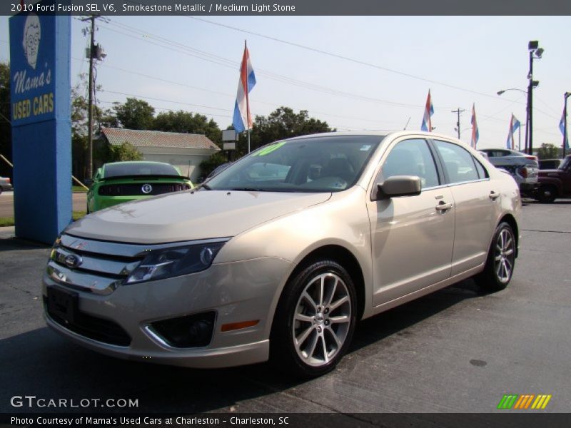 Smokestone Metallic / Medium Light Stone 2010 Ford Fusion SEL V6