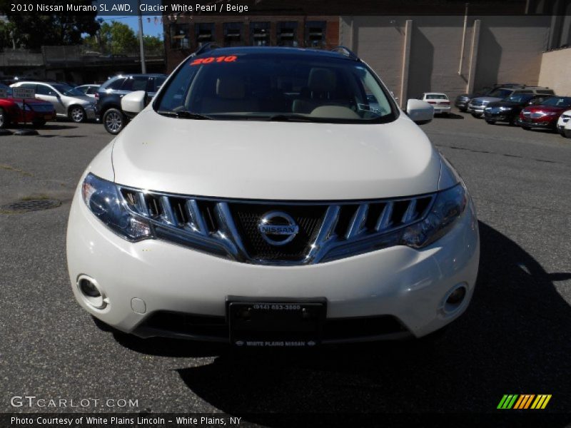 Glacier White Pearl / Beige 2010 Nissan Murano SL AWD