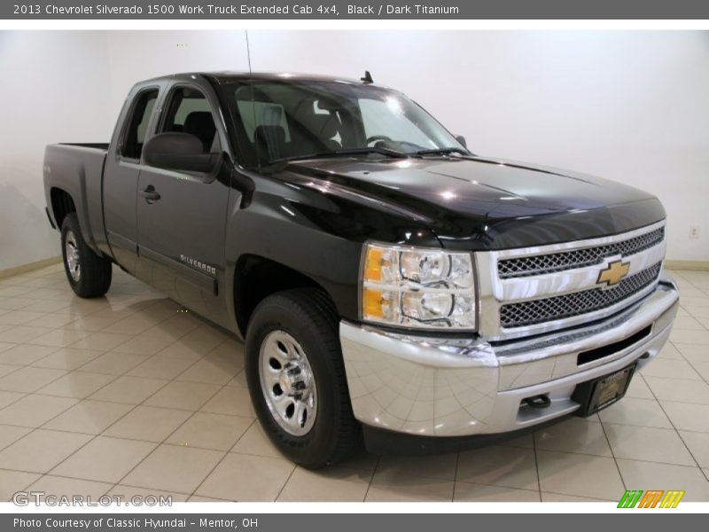 Black / Dark Titanium 2013 Chevrolet Silverado 1500 Work Truck Extended Cab 4x4