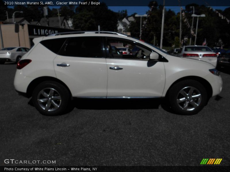 Glacier White Pearl / Beige 2010 Nissan Murano SL AWD