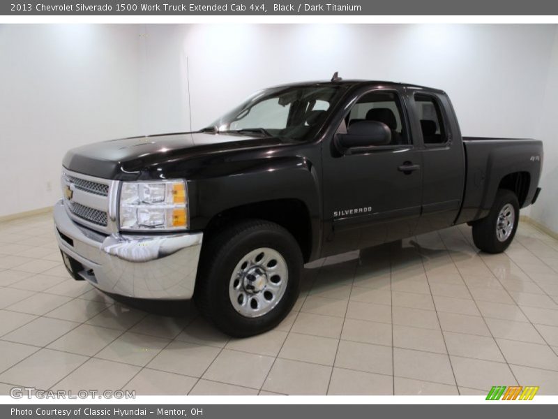 Black / Dark Titanium 2013 Chevrolet Silverado 1500 Work Truck Extended Cab 4x4