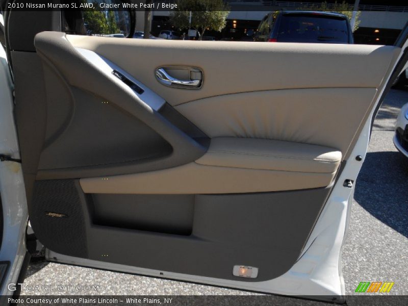 Glacier White Pearl / Beige 2010 Nissan Murano SL AWD