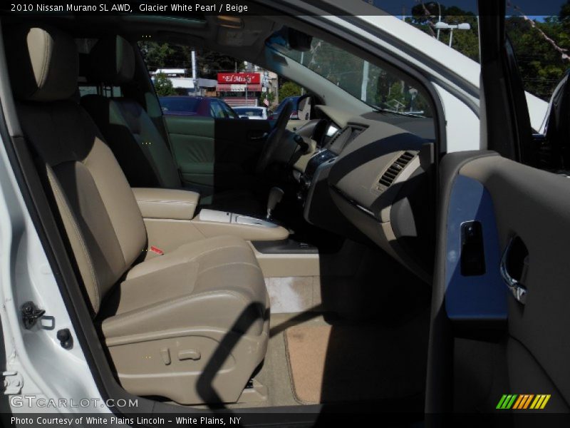 Glacier White Pearl / Beige 2010 Nissan Murano SL AWD