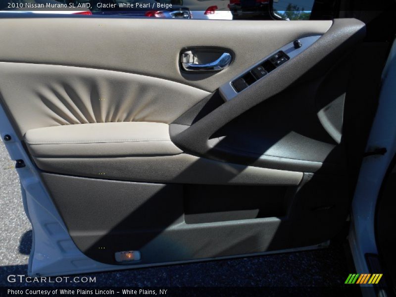 Glacier White Pearl / Beige 2010 Nissan Murano SL AWD