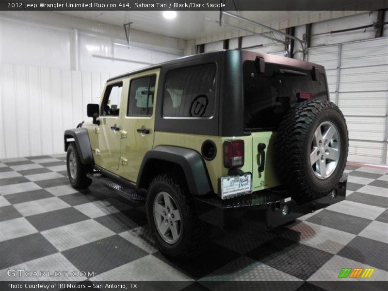 Sahara Tan / Black/Dark Saddle 2012 Jeep Wrangler Unlimited Rubicon 4x4