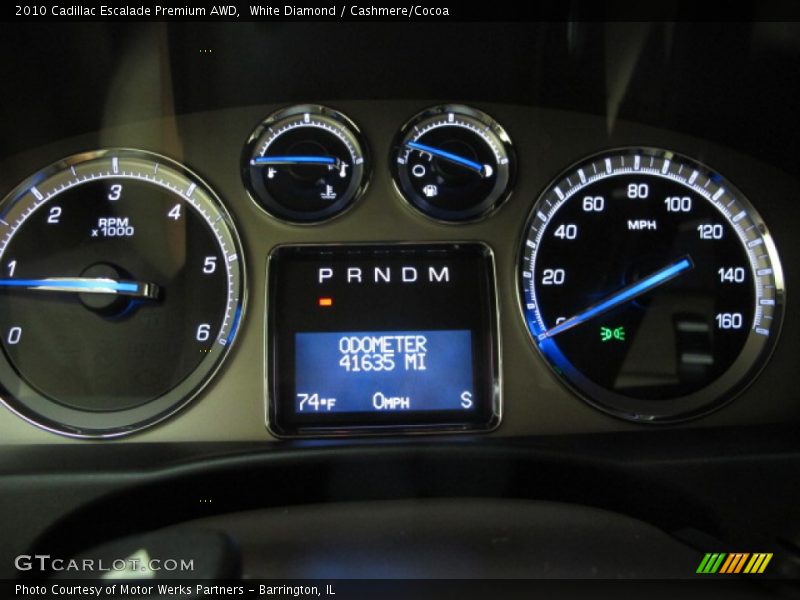 White Diamond / Cashmere/Cocoa 2010 Cadillac Escalade Premium AWD
