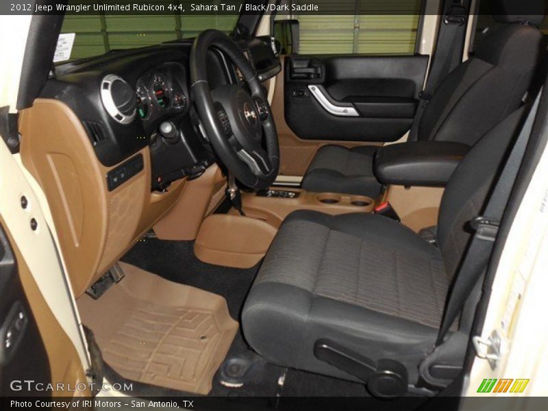 Sahara Tan / Black/Dark Saddle 2012 Jeep Wrangler Unlimited Rubicon 4x4
