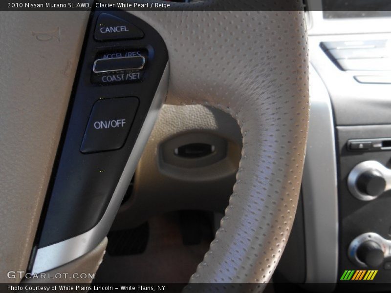 Glacier White Pearl / Beige 2010 Nissan Murano SL AWD