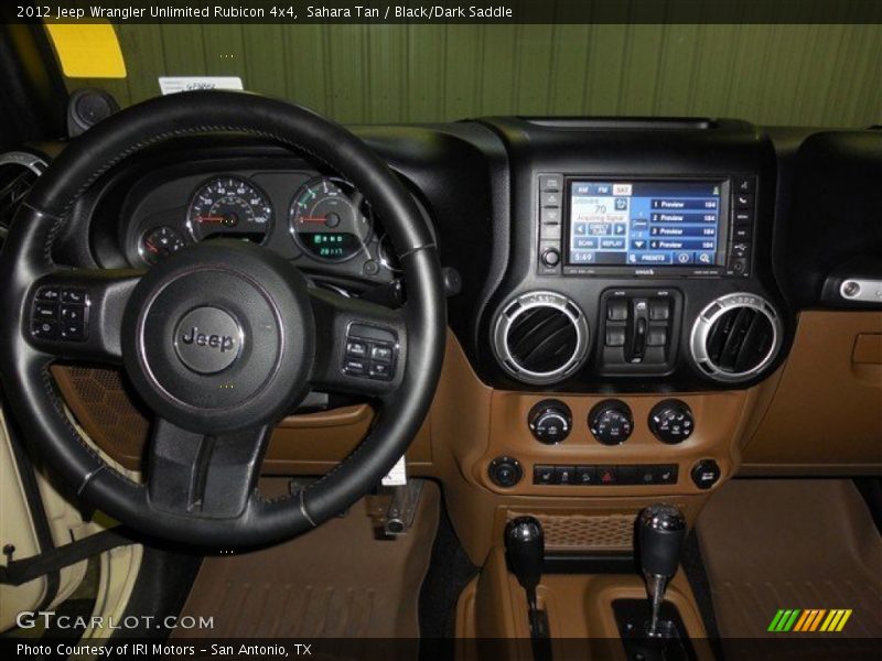 Sahara Tan / Black/Dark Saddle 2012 Jeep Wrangler Unlimited Rubicon 4x4