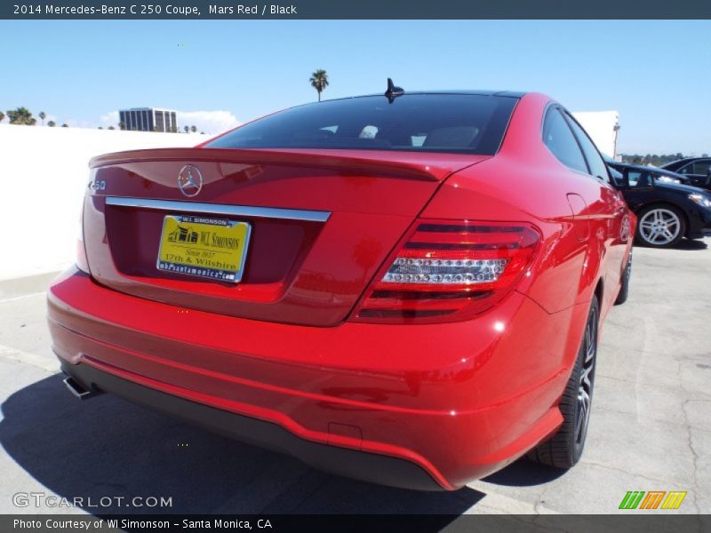 Mars Red / Black 2014 Mercedes-Benz C 250 Coupe