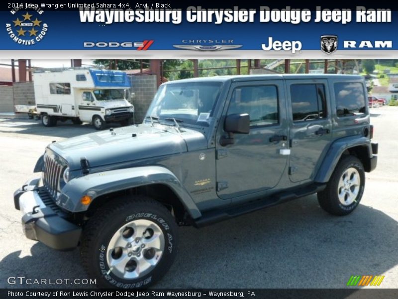 Anvil / Black 2014 Jeep Wrangler Unlimited Sahara 4x4