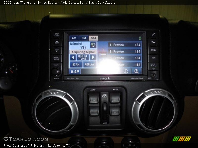 Sahara Tan / Black/Dark Saddle 2012 Jeep Wrangler Unlimited Rubicon 4x4