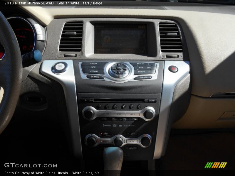 Glacier White Pearl / Beige 2010 Nissan Murano SL AWD