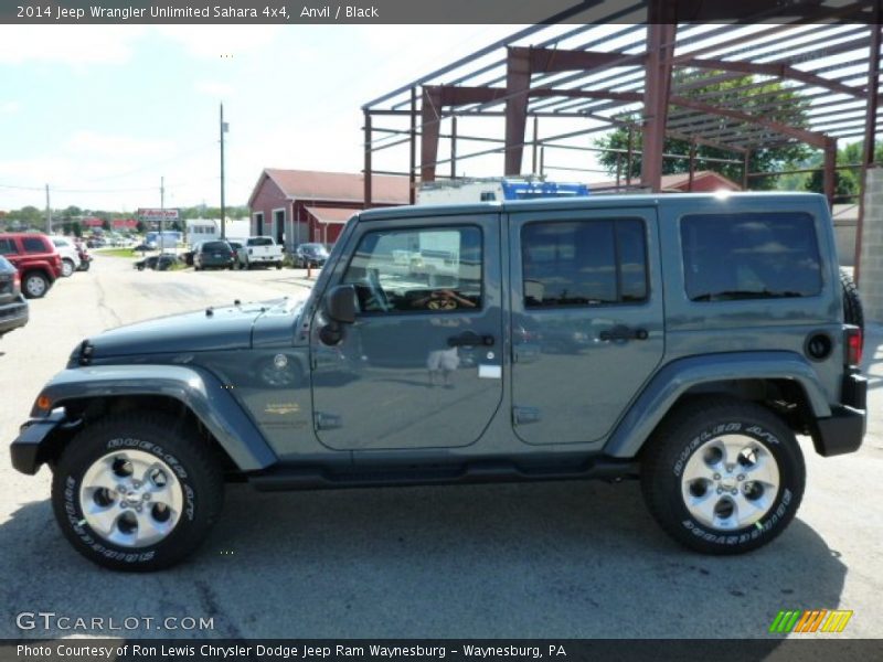 Anvil / Black 2014 Jeep Wrangler Unlimited Sahara 4x4