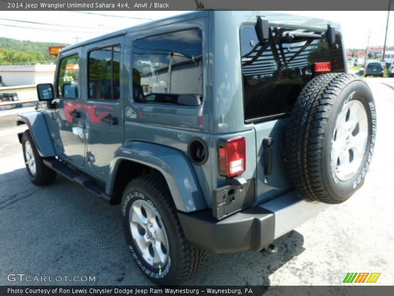 Anvil / Black 2014 Jeep Wrangler Unlimited Sahara 4x4