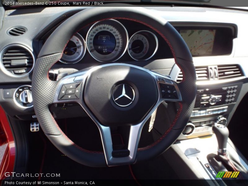 Mars Red / Black 2014 Mercedes-Benz C 250 Coupe