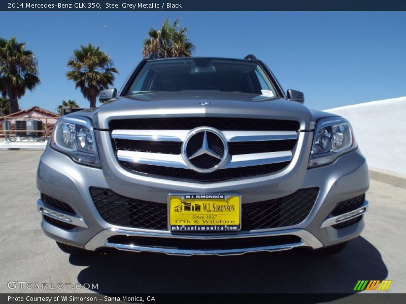 Steel Grey Metallic / Black 2014 Mercedes-Benz GLK 350