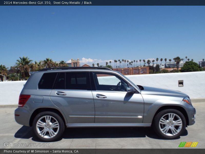 Steel Grey Metallic / Black 2014 Mercedes-Benz GLK 350