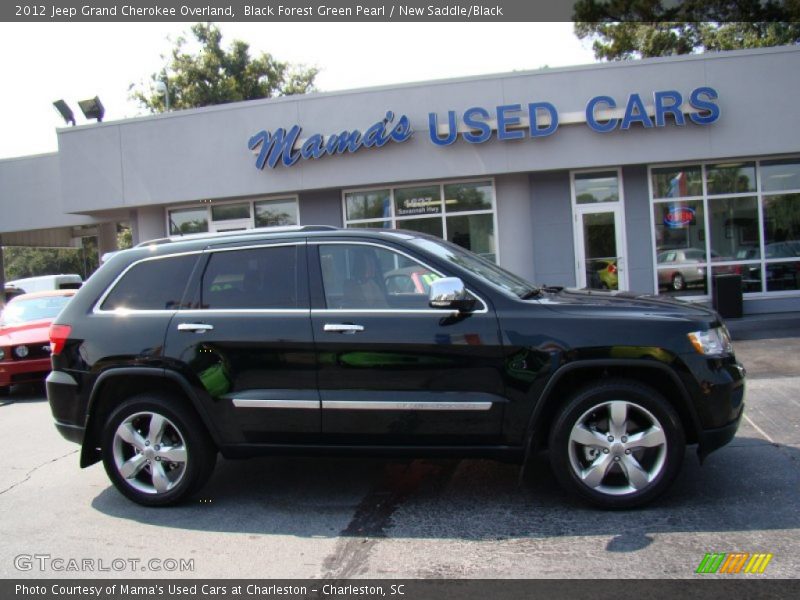 Black Forest Green Pearl / New Saddle/Black 2012 Jeep Grand Cherokee Overland