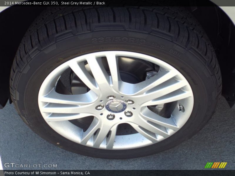 Steel Grey Metallic / Black 2014 Mercedes-Benz GLK 350