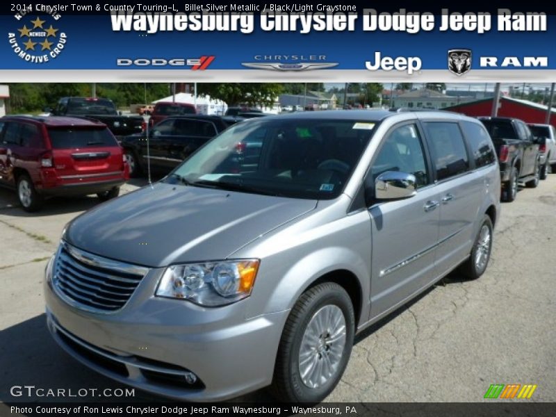 Billet Silver Metallic / Black/Light Graystone 2014 Chrysler Town & Country Touring-L