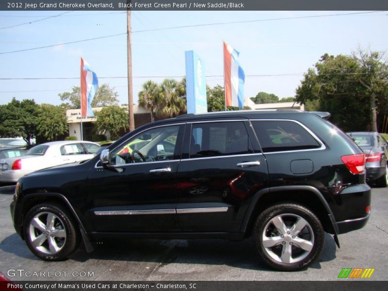 Black Forest Green Pearl / New Saddle/Black 2012 Jeep Grand Cherokee Overland