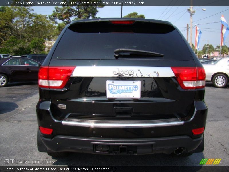Black Forest Green Pearl / New Saddle/Black 2012 Jeep Grand Cherokee Overland