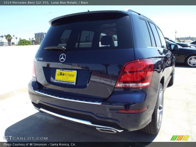 Lunar Blue Metallic / Black 2014 Mercedes-Benz GLK 350