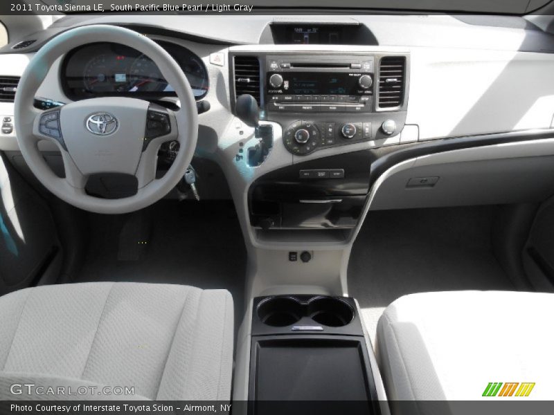 South Pacific Blue Pearl / Light Gray 2011 Toyota Sienna LE