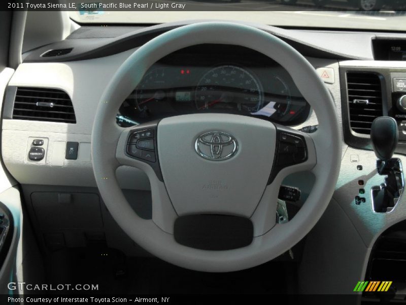 South Pacific Blue Pearl / Light Gray 2011 Toyota Sienna LE