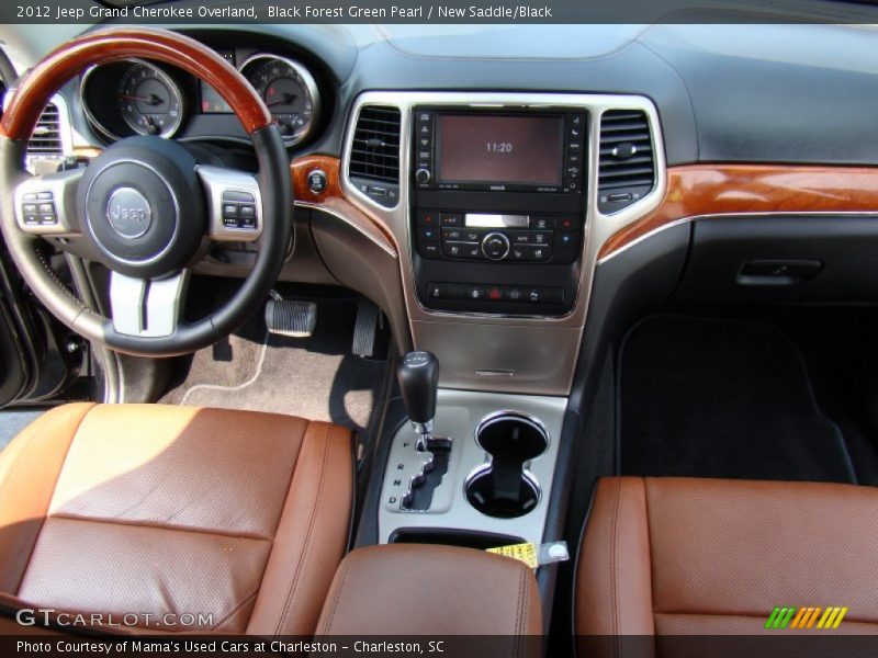 Black Forest Green Pearl / New Saddle/Black 2012 Jeep Grand Cherokee Overland