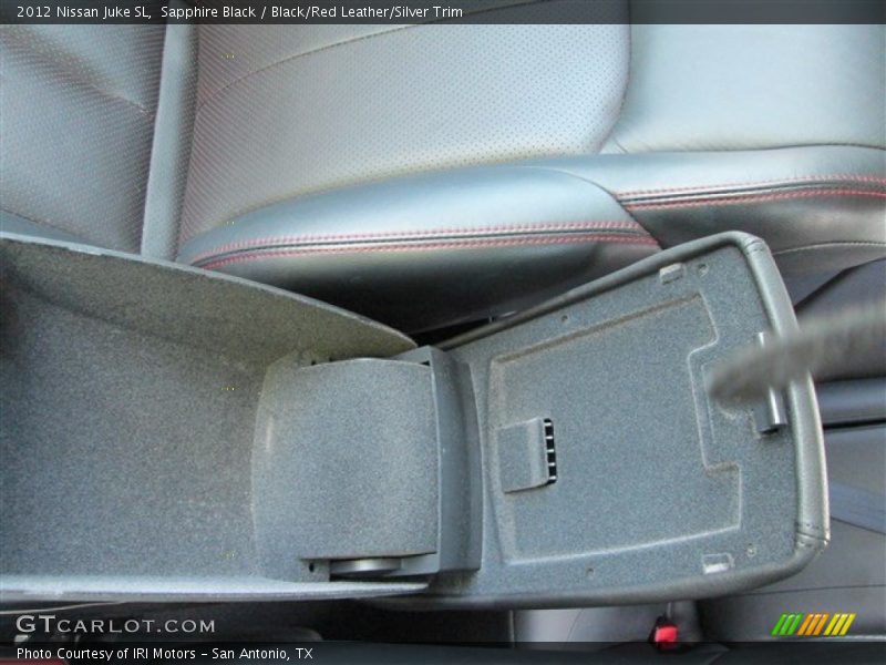 Sapphire Black / Black/Red Leather/Silver Trim 2012 Nissan Juke SL