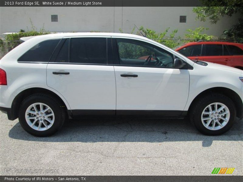 White Suede / Medium Light Stone 2013 Ford Edge SE