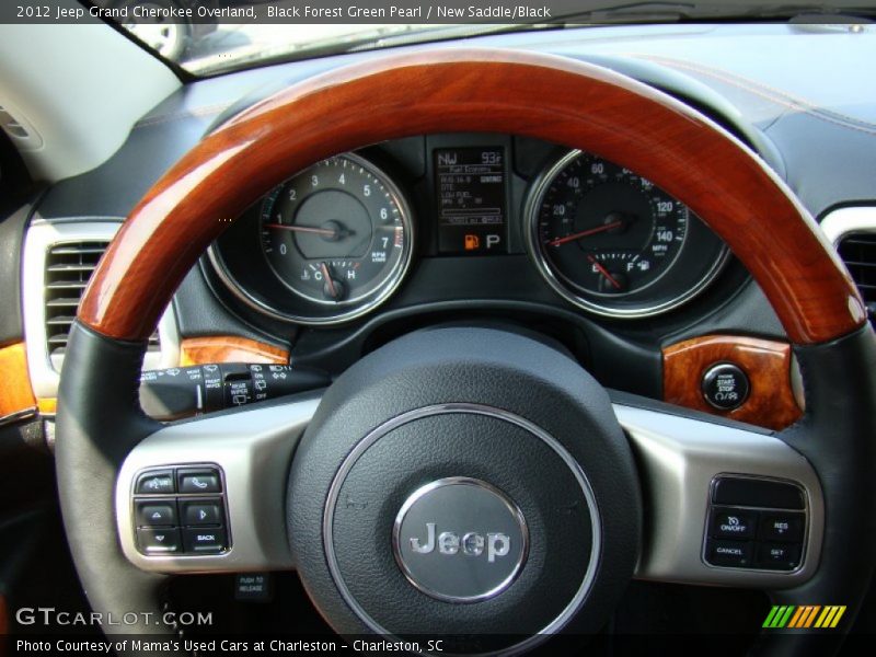 Black Forest Green Pearl / New Saddle/Black 2012 Jeep Grand Cherokee Overland