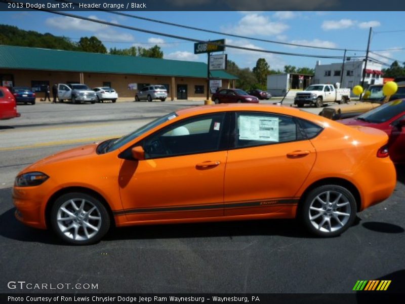 Header Orange / Black 2013 Dodge Dart SXT