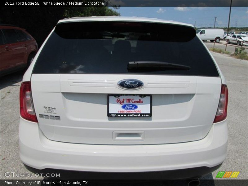 White Suede / Medium Light Stone 2013 Ford Edge SE